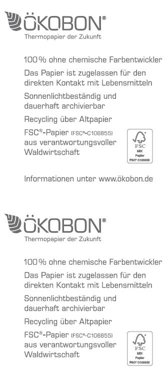 Ökobon 36 Rollen 57/30/12 mit Ökobon Infotext